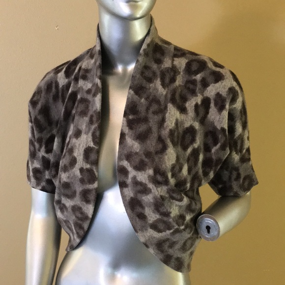 Banana Republic Leopard Print Bolero Coverup - Picture 4 of 11